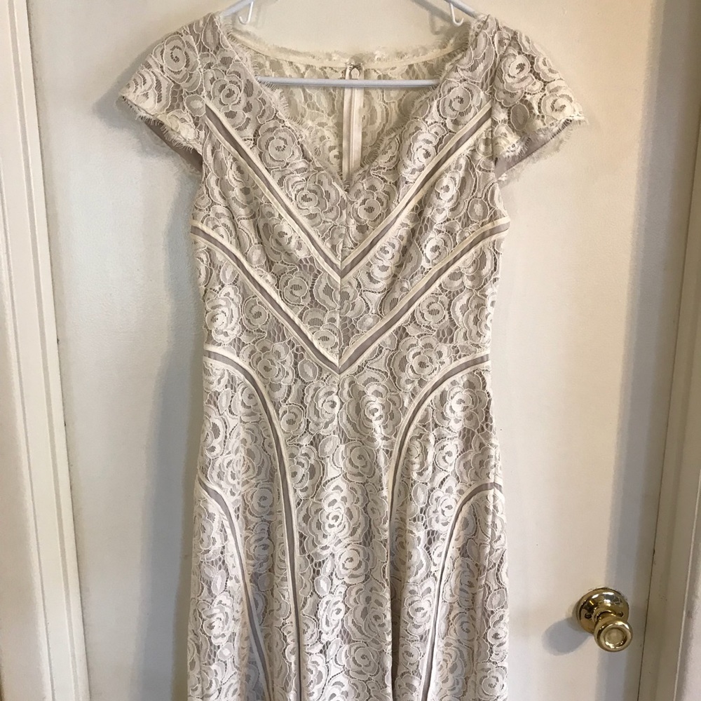 Cream colored lace dress